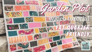 Super Fast Fat Quarter Friendly Quilt Pattern & Tutorial - Garden Plot