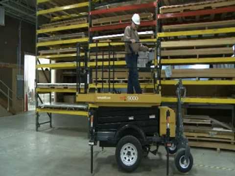TPX Self-Drive Scissor Lift (towable, drivable, and auto-leveling)