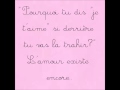 L'amour existe encore.