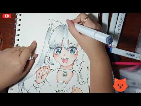 Cách vẽ anime "Neko "(Hướng dẫn vẽ anime cho người mới bắt đầu)