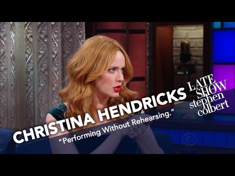 Christina Hendricks Went Numb Before Singing With Stephen