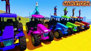 Epic Superhero Cartoon Truck Rampage 3D Animation Action