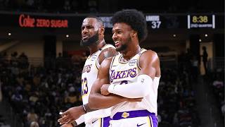 Bronny And Lebron James Make History In First Game Together