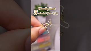 Diy Jewelry Hack Make A Bow Ring In 5 Minutes