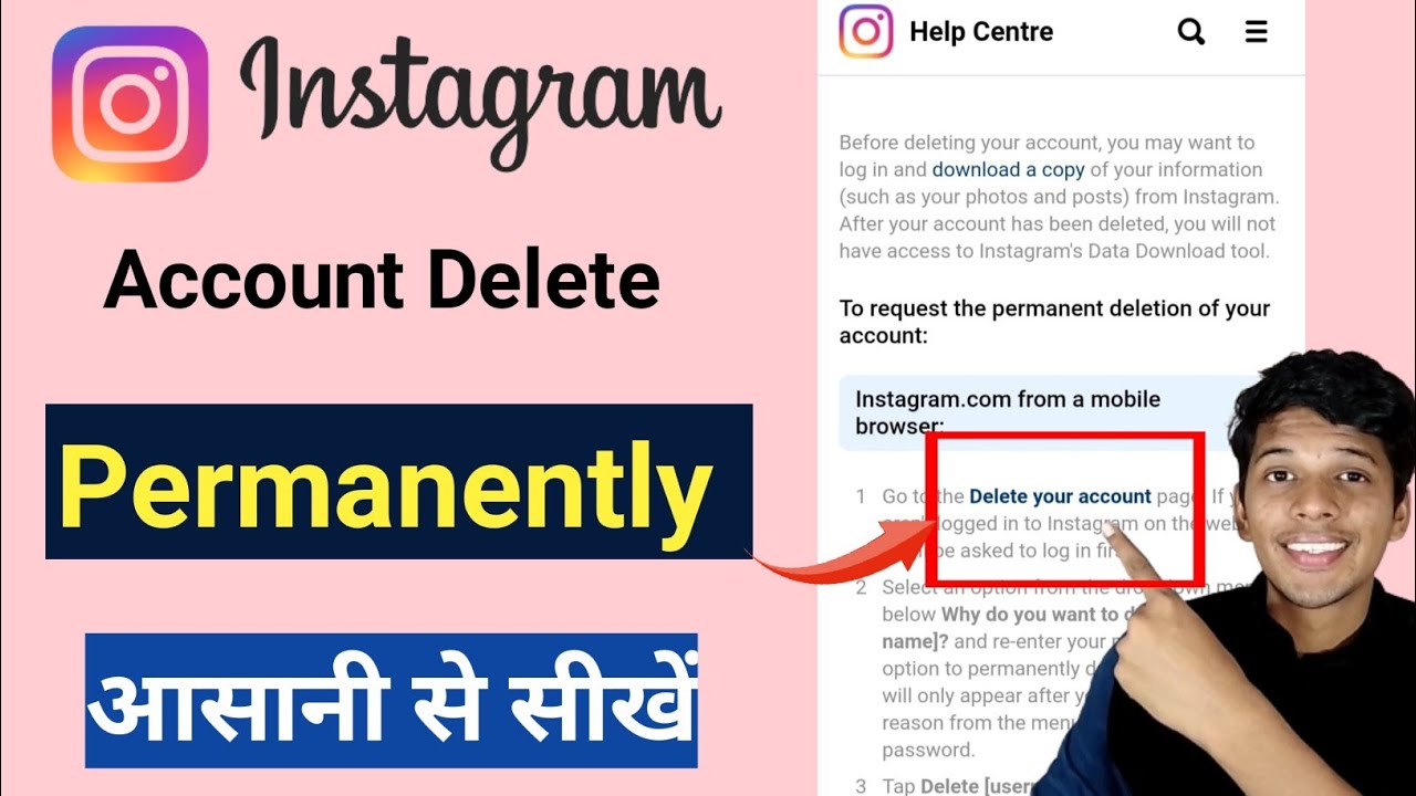 How to delete Instagram account permanently | How to delete Instagram account permanently |