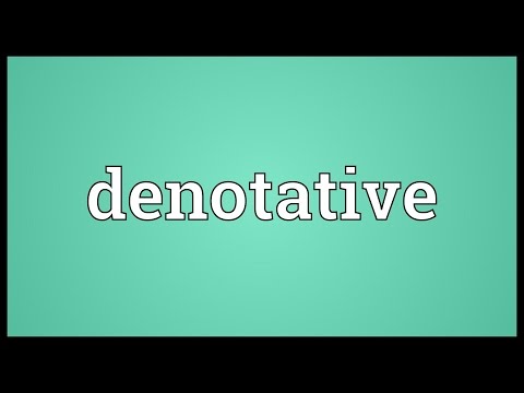 Header of denotative