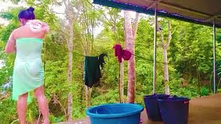Cleaning My Full Body By Sabu Village Girl Bathing Open Bathing Tutorial