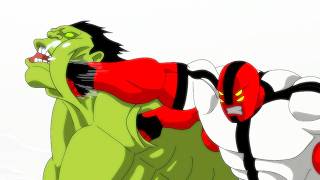 If Hulk Fought Ben 10 Four Arms
