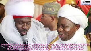 ALH SULE ALAO ADEKUNLE MALAIKA HONOURED IN LONDON BY SHEIK GEBU