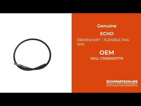 C506000770 - DRIVESHAFT - FLEXIBLE PAS SHC - ECHO Genuine OEM Part C506000770 - DRIVESHAFT - FLEXIBLE PAS SHC - ECHO Genuine OEM Part