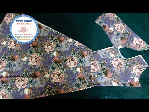 Cách Cắt Áo Đầm 90 độ Cổ Thuyền | Ở Nhà Cắt may Cùng TYSUSHOP