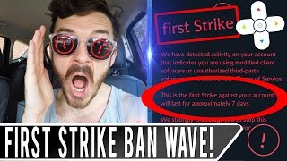?? NEW BAN WAVE IN POKEMON GO! *FIRST STRIKE RED WARNING* IS THIS THE END OF SPOOFING IN POKEMON GO?