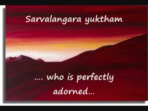 Sree Lalitha Sahasranamam Stotram -- Dhyanam -- Invocation