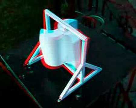 3D video Vertical Axis Wind Turbine model DIY - YouTube