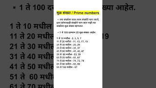 मळ सखय, Prime Numbers, Mul Sankhya