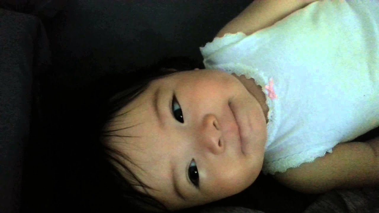 My 7 month old Korean Mexican daughter in the morning ...