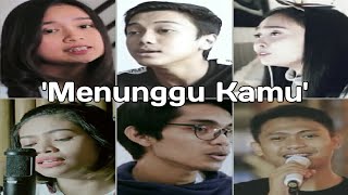 Anji - Menunggu Kamu' (Cover By Della,Barra,Tereza,Chintya,Irfan,Aviwkil)
