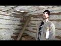 Building Inspector Drew Kelly inspects "Ancient" style hand-made log cabin with Eustace Conway (Pt7)