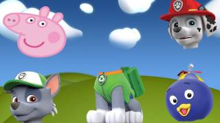 Wrong Heads Peppa Pig Paw Patrol The Backyardigans Dora Finger Family Song