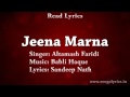 Jeena Sikha Diya  ^very nice song with lyrics^ sing by ^Altamash Faridi ^