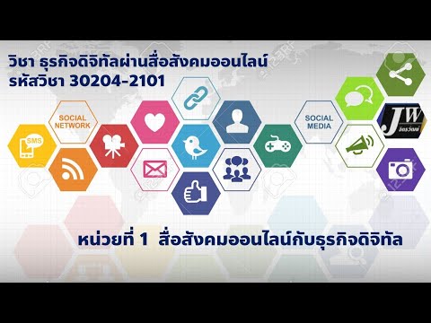 หน่วยที่ 1 สื่อสังคมออนไลน์กับธุรกิจดิจิท้ล