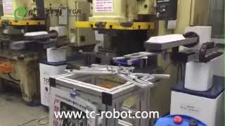 Gap Frame (C Frame) Punch Multi In-Line Automation | TCR ROBOTICS