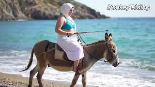 ركوب الحمار Woman Riding Donkey