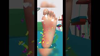 Asmr Satisfying Foot Hair Trim Animation