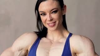 Female Bodybuilder Flexing Fbb