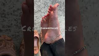 Indian Wife Feet Soles In Punjabi Jutti
