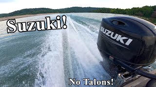 150 Hp Suzuki Outboard In Action Again Without Minn Kota Talons Mounted