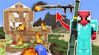 Zengi̇n Vs Faki̇r Örümcek Adam - Zengin Fakirin Evini Patlattı Minecraft