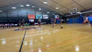 Dribbling Through Traffic, Heavily Contested Off Balance Layup Through 3 People 92025
