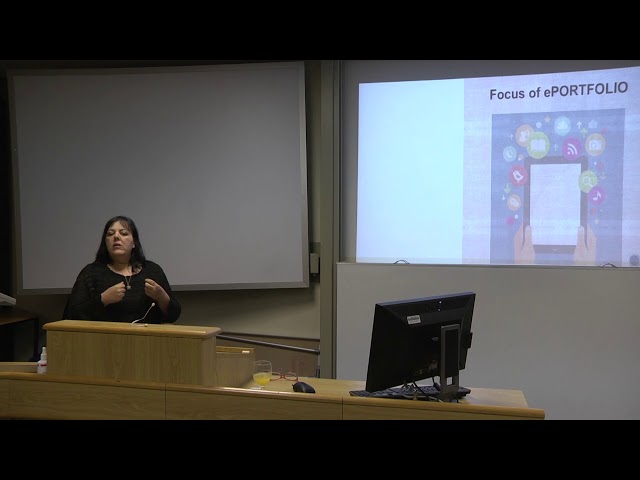 Watch Teaching Enhancement Seminar – 13 March 2019: Examining e-Portfolios for post-graduate learning on YouTube.
