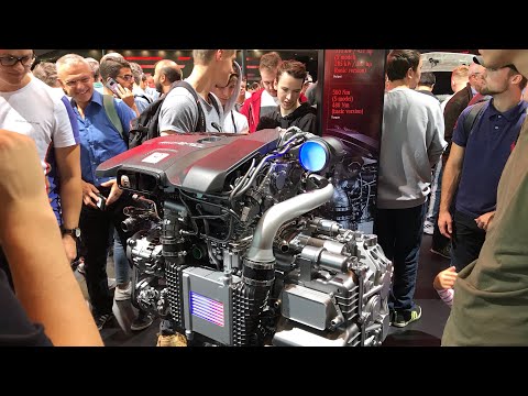 IAA 2019 | 4K | Mercedes AMG A45S engine walkaround