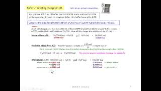 Aqueous Equilibria Lecture 2 Buffers Resistance To Ph Change Part 1