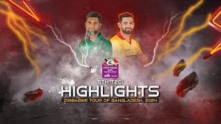 Bangladesh vs Zimbabwe Highlights || 5th T20i  