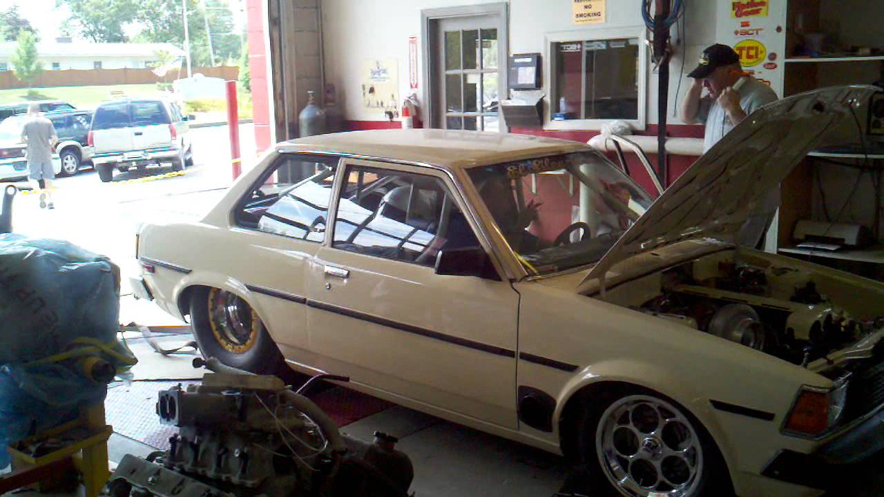 2JZ Turbo Corolla SMOKIN the dyno - Over 1000rwhp - YouTube