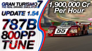 Mazda 787B 800Pp Fastest Tune - Gran Turismo 7 - Sardegna 800 Setup Gt7 1.54 Fastest Money Grind