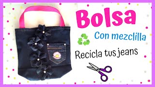 Diy Cómo Hacer Bolsa Con Mezclilla Reciclando Jeanspantalones