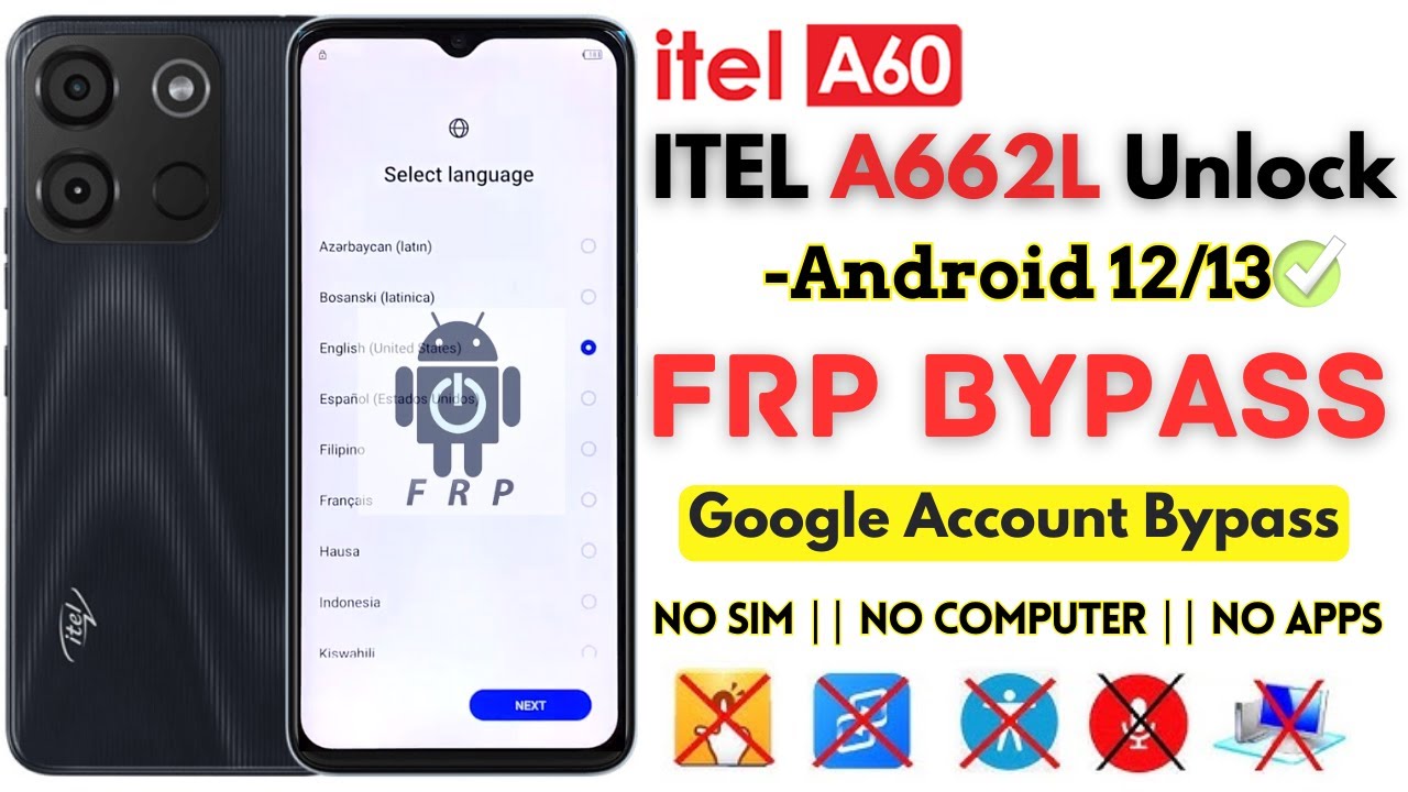 -New ITEL (A662L) FRP Bypass 2024 -Unlock Itel A60 -New ITEL (A662L) FRP Bypass 2024 -Unlock Itel A60