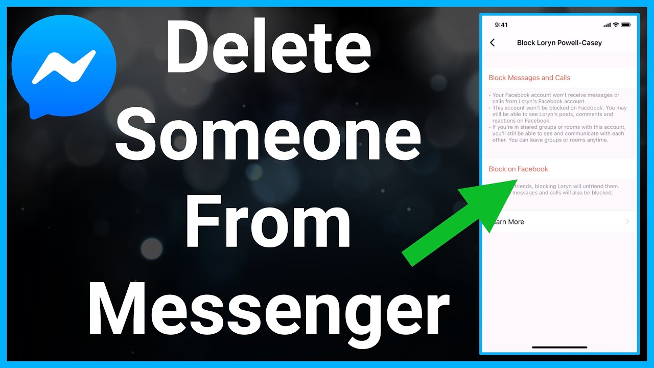 How to unblock someone from messenger