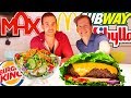 Vi köper alla nyttiga alternativ på MAX, McDonalds, Burger K...