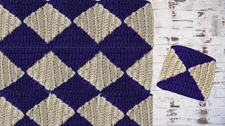Crochet Granny Square Tutorial Geometic Pattern