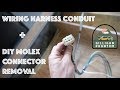 Electrical Conduit and How to Remove Molex Pins: School Bus Conversion Ep 14