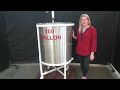 Video 100 GAL 304 Stainless Steel Single Wall Tank Demonstration