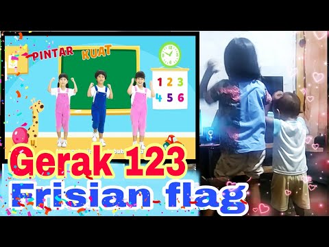 Gerak 123 Frisian Flag || Balita lucu ikuti gerakan 123 Frisian flag