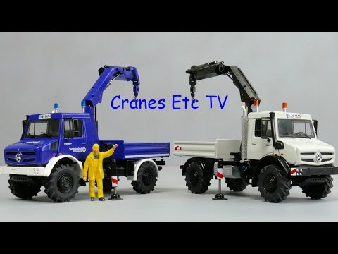 NZG Unimog U 5000 with Loader Crane by Cranes Etc TV トミカ メルセデス ベンツ ウニモグ 2011年12月発売 オレンジが通常カラー グリーンが初回特別カラー.