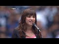 Title:Demi Lovato Singing the National Anthem at the Dallas Cowboys Game Description:Demi Lovato singing the National Anthem at the Dallas Cowboys, Thanksgiving Day Game<br />NO copyright infringement intended!
