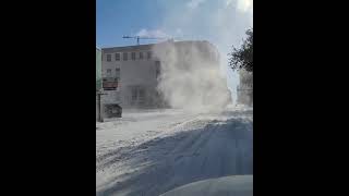 😍❄️ A VOIR. Rare pour le #Texas, une première ? Impressionnant #SnowDevil filmé